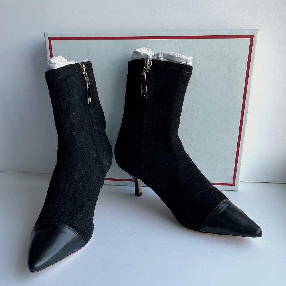 Frances Valentine Black Leather Boots